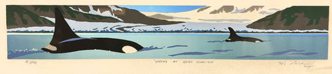 ORCAS AT BEAR GLACIER 181/198