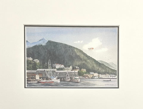 EARLY MORNING KETCHIKAN MATTED ART CARD
