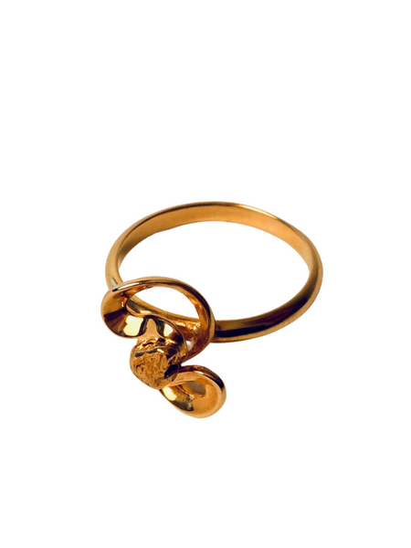 SPIRAL NUGGET RING