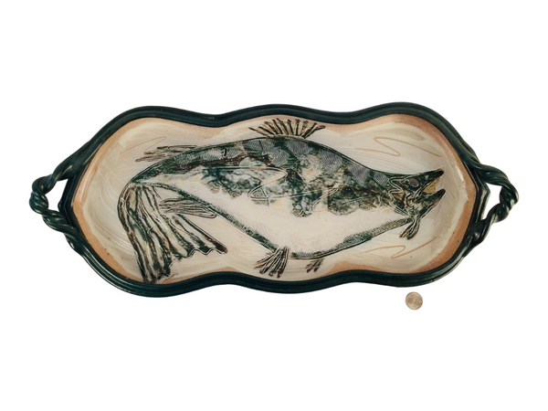 LARGE TRAY WITH FISH