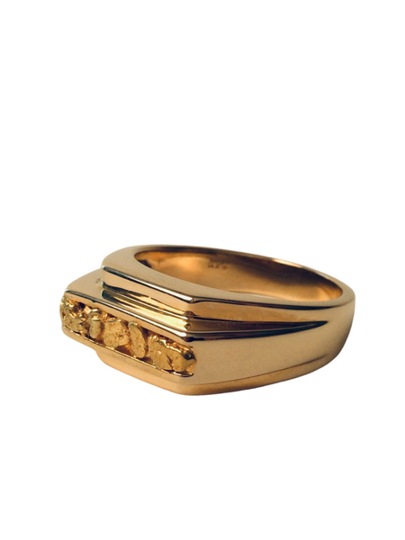 MODERN GENT'S RING 14K