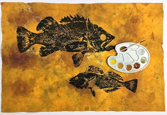 ROCKFISH & KELP GREENLING ORIGINAL GYOTAKU