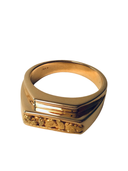 MODERN GENT'S RING 14K
