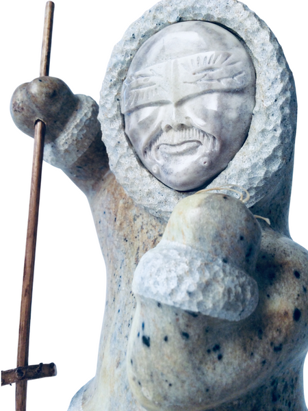 ESKIMO SNOWSHOER 7 INCH SOAPSTONE
