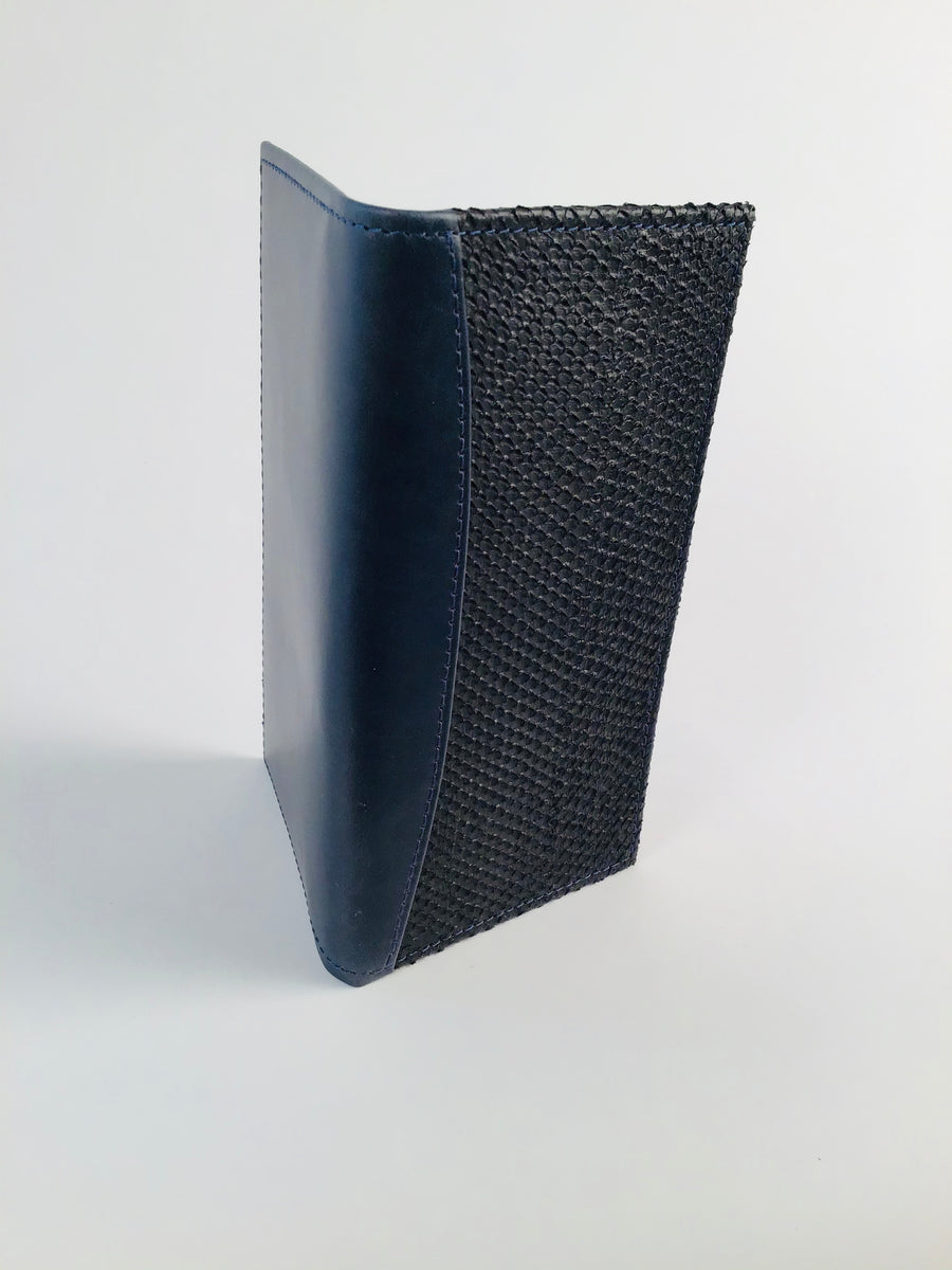 NAVY BLUE DELUXE CHECKBOOK COVER Scanlon Gallery & Custom Framing