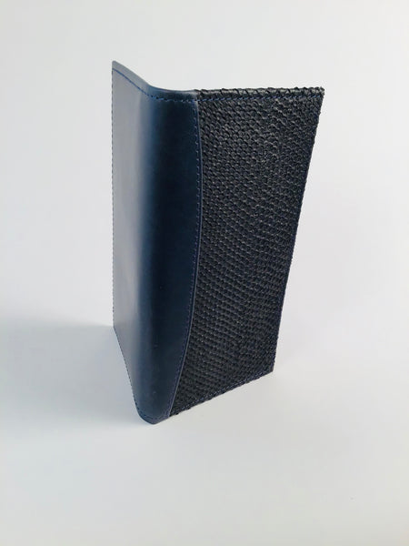 NAVY BLUE DELUXE CHECKBOOK COVER