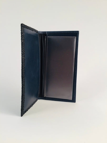 NAVY BLUE DELUXE CHECKBOOK COVER