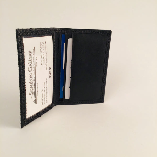 BLACK 3 POCKET  CARD CASE