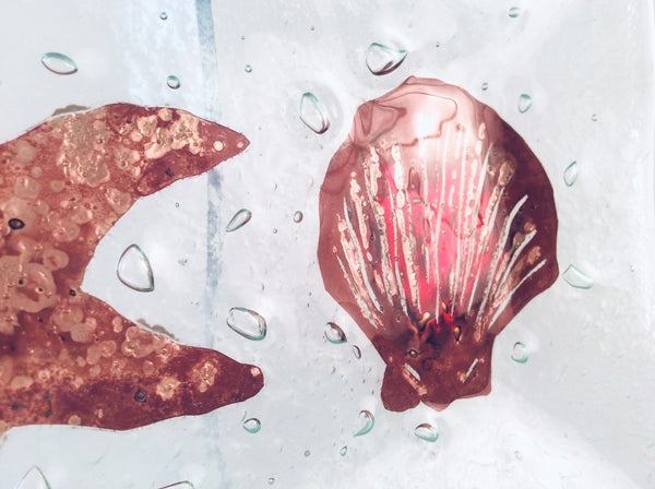 FLUTED BEACH PLATTER 8X16