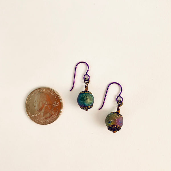 DRUZY AGATE EARRINGS