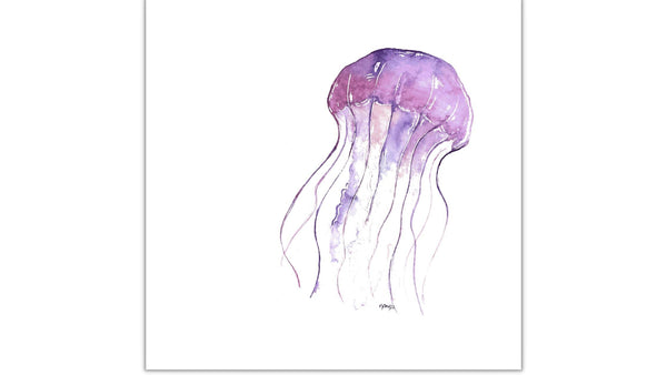 PURPLE JELLYFISH 8X8 ORIGINAL