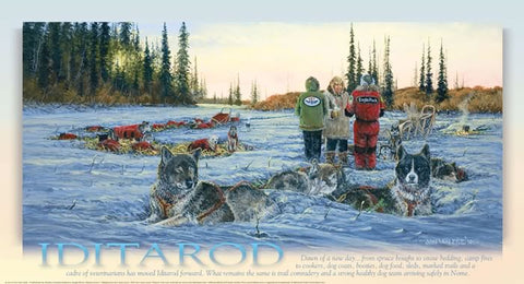 DAWN OF A NEW DAY - IDITAROD POSTER, 2010