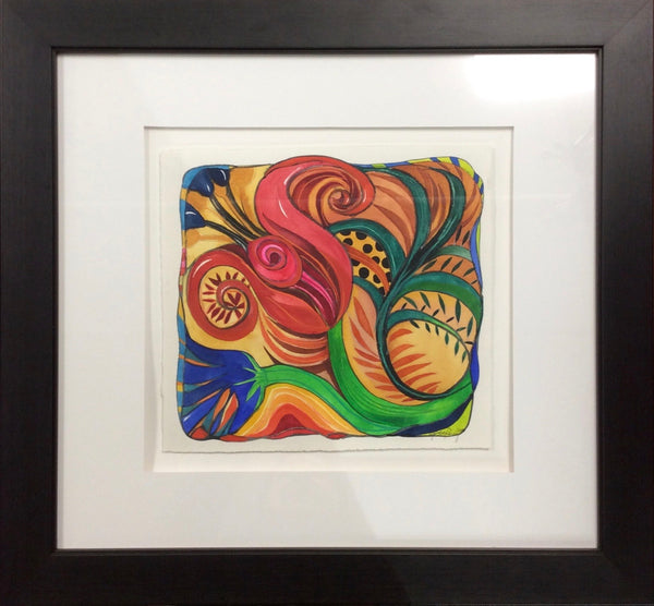 SONATA ORIGINAL FRAMED WATERCOLOR