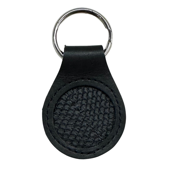 SALMON LEATHER KEY FOBS ASST. COLORS