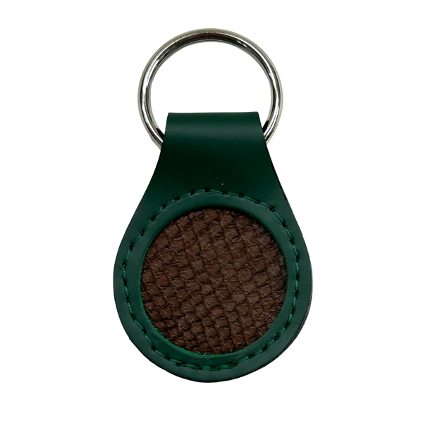 SALMON LEATHER KEY FOBS ASST. COLORS