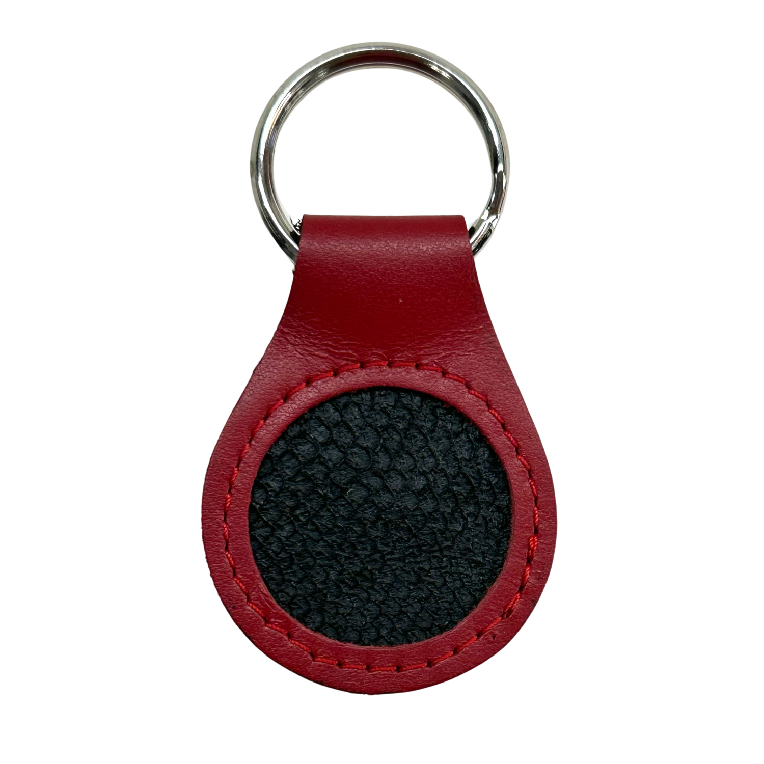 SALMON LEATHER KEY FOBS ASST. COLORS