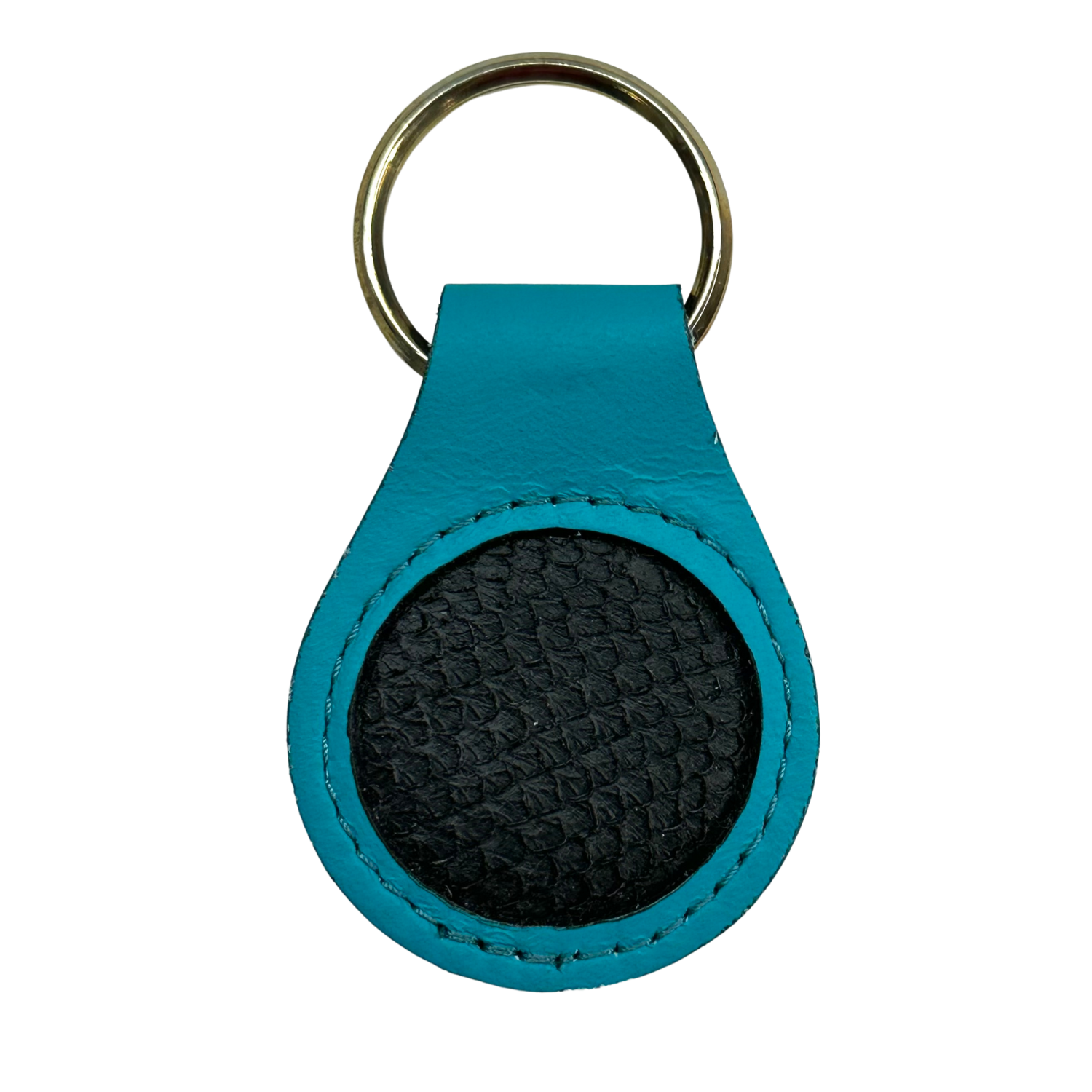 SALMON LEATHER KEY FOBS ASST. COLORS