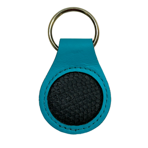 SALMON LEATHER KEY FOBS ASST. COLORS