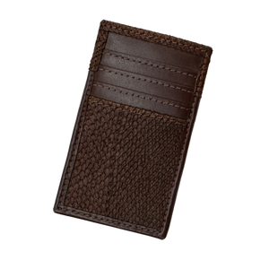 BROWN DELUXE SLIM DESIGN CC PHOTO ID WALLET