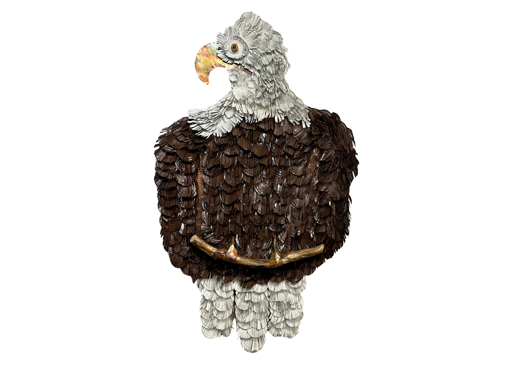 LEUCOCEPHALUS EAGLE METAL SCULPTURE