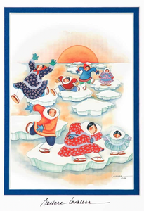 ARCTIC HOPSCOTCH DOUBLE MATTED HAND-SIGNED ART CARD