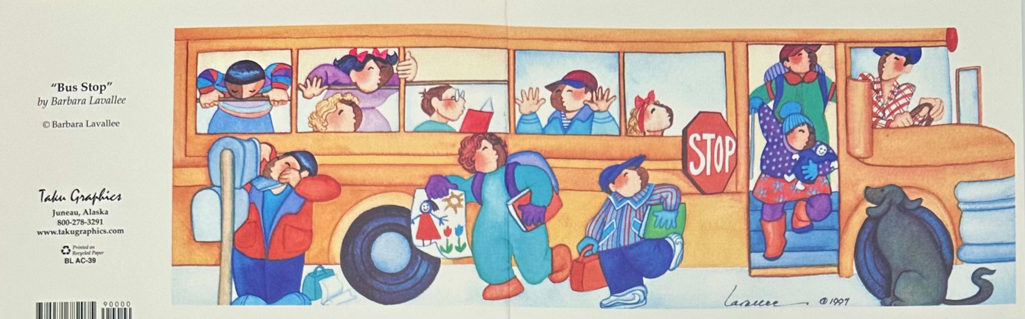 BUS STOP ART CARD