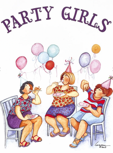 PARTY GIRLS BIRTHDAY ART CARD