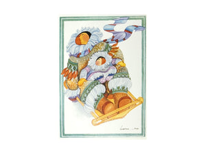 SLEDDING ART CARD