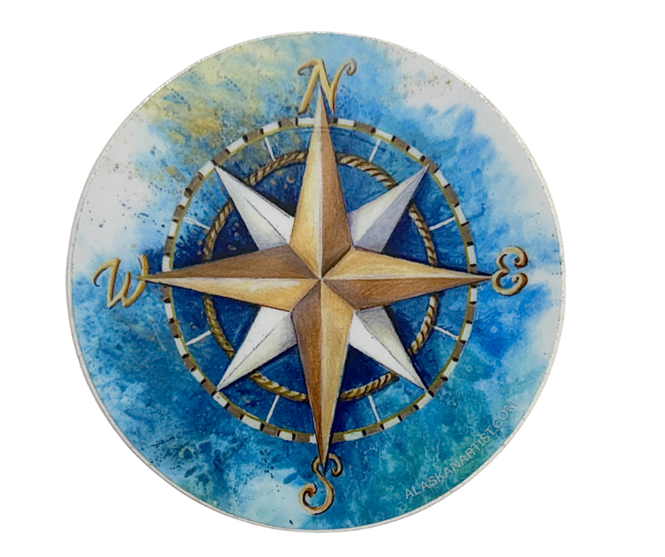 COMPASS STICKER – Scanlon Gallery & Custom Framing