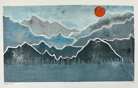 LAND LINO CUT BLUE PRINT