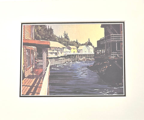 BALLAD IN THE STREET MATTED ART CARD