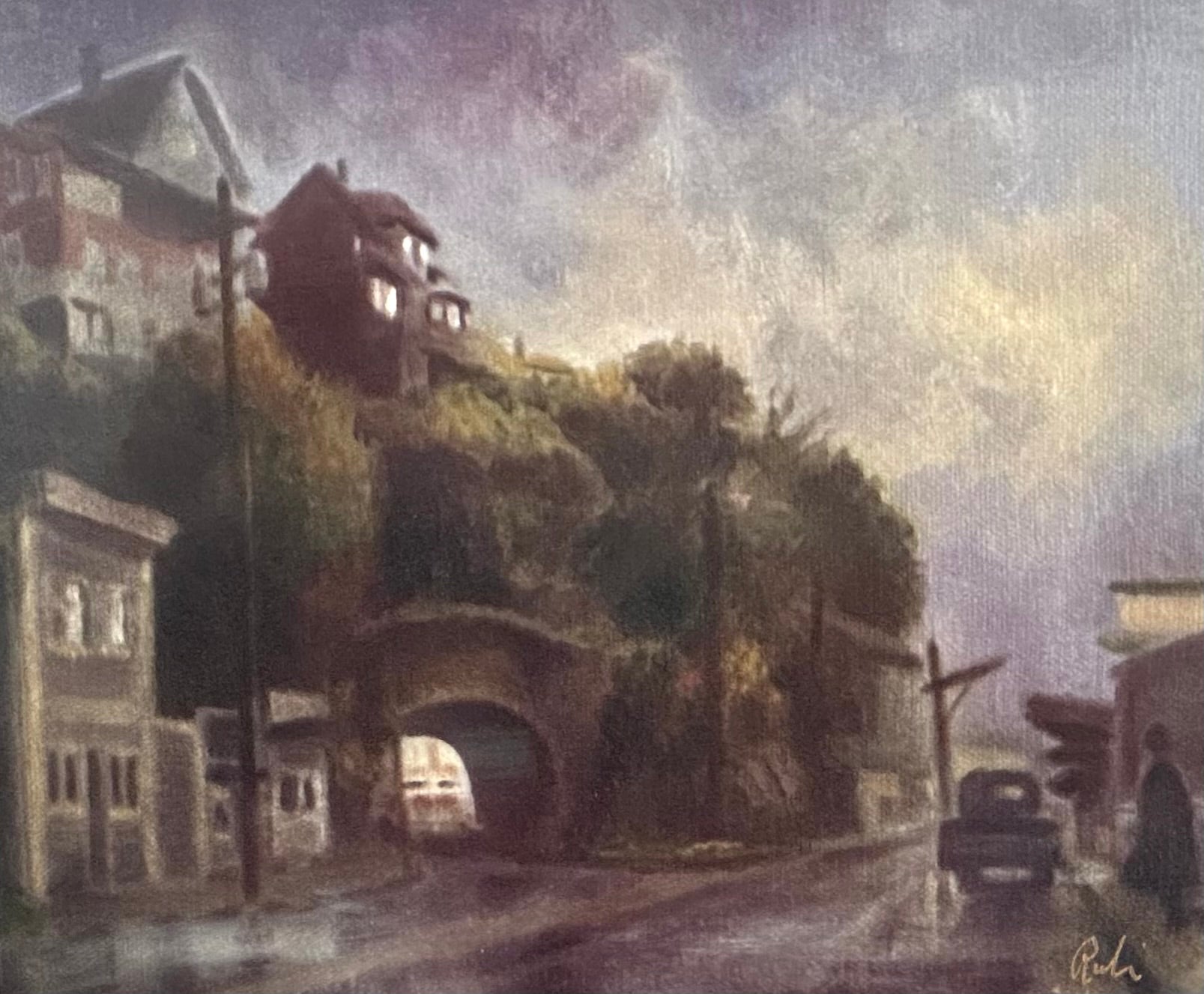 THE TUNNEL (PRINT FROM CANVAS)