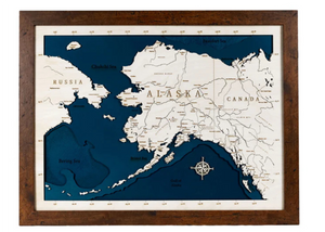 ALASKA MAP 11" X 14"