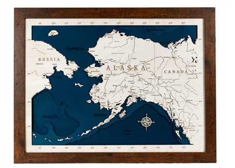 ALASKA MAP 11" X 14"