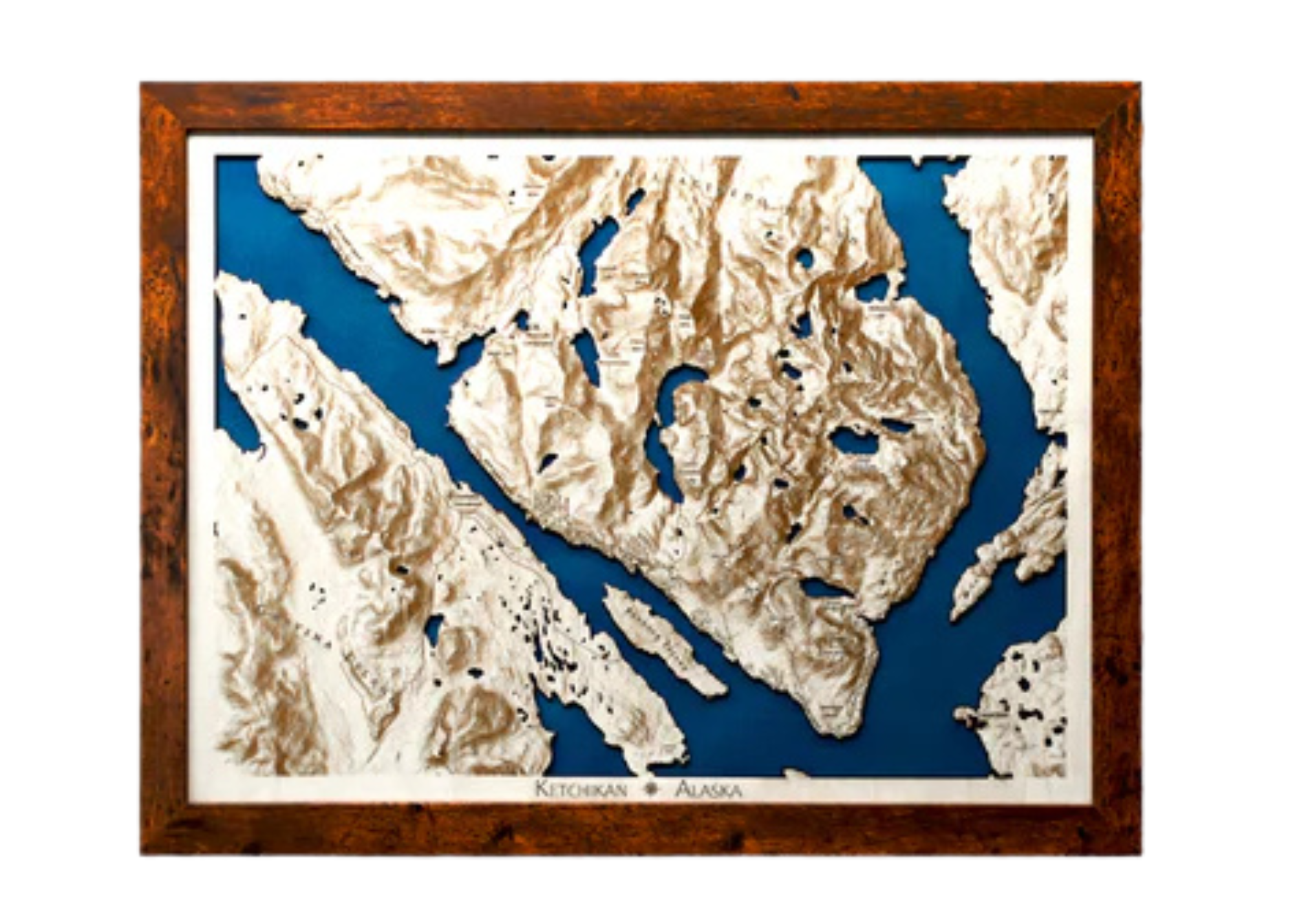 KETCHIKAN ALASKA HILLSIDE 18" X 24"