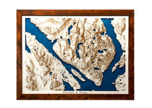 KETCHIKAN ALASKA HILLSIDE 18" X 24"