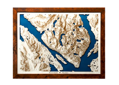 KETCHIKAN ALASKA HILLSIDE 18" X 24"