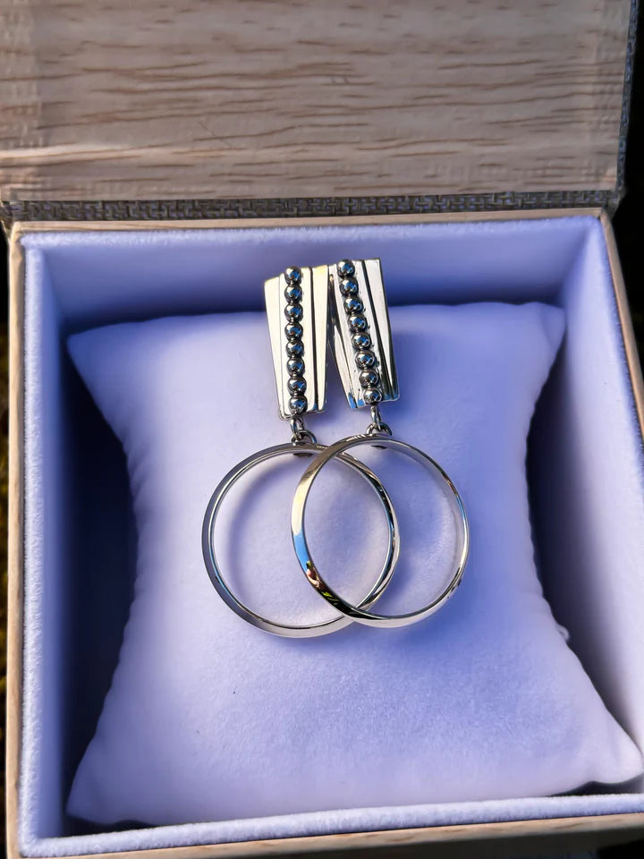 GODDESS HOOPS STERLING SILVER