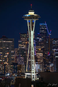 SEATTLE SPACE NEEDLE PRINT 12" X 8"