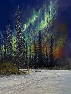 FIRE IN THE SKY 2023 IDITAROD PRINT