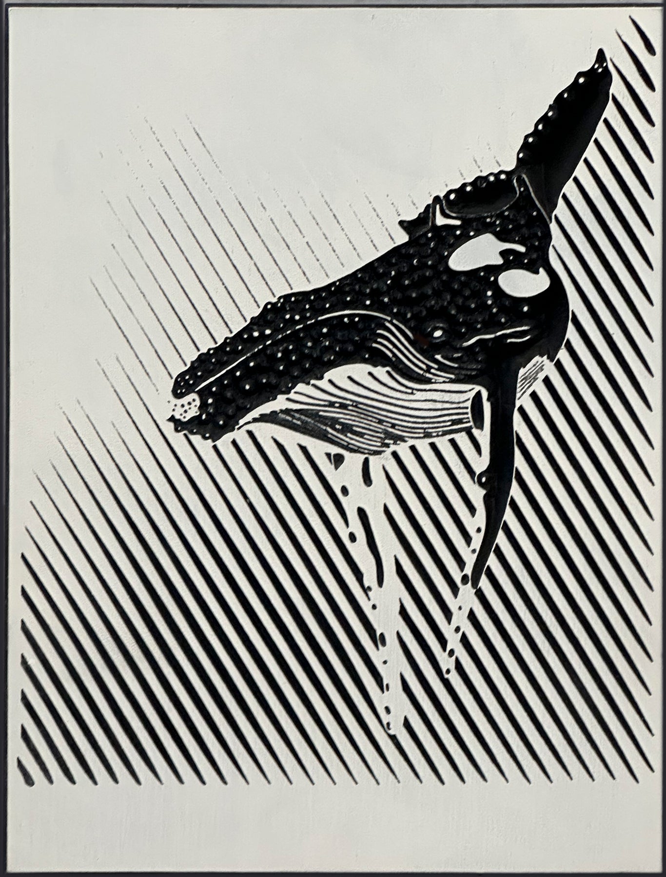 HUMPBACK 9X12 WOOD CARVING