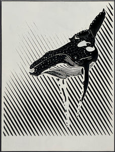 HUMPBACK 9X12 WOOD CARVING