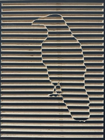 OP ART RAVEN BLACK 9 X 12