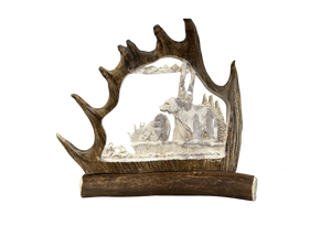 MOTHER AND CUB BEAR QUARTER ANTLER