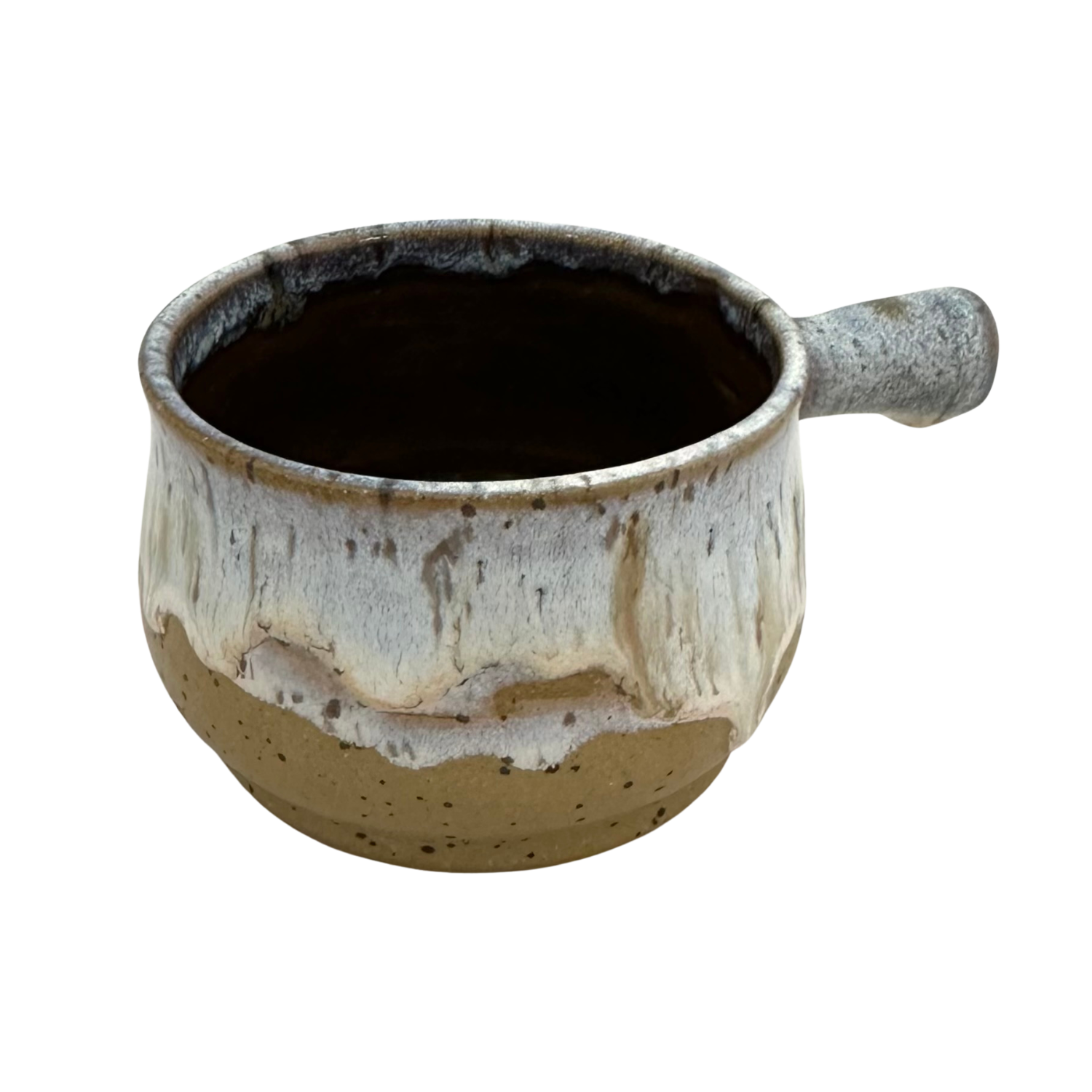 SOUP BOWL WITH HANDLE POTTERY