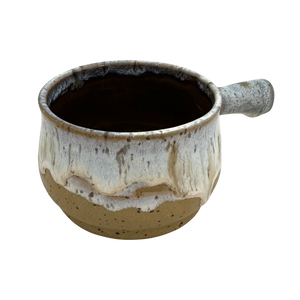 SOUP BOWL WITH HANDLE POTTERY