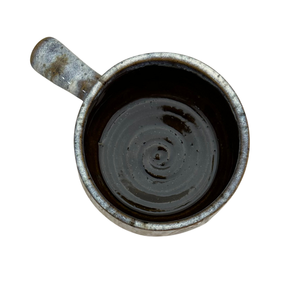 SOUP BOWL WITH HANDLE POTTERY