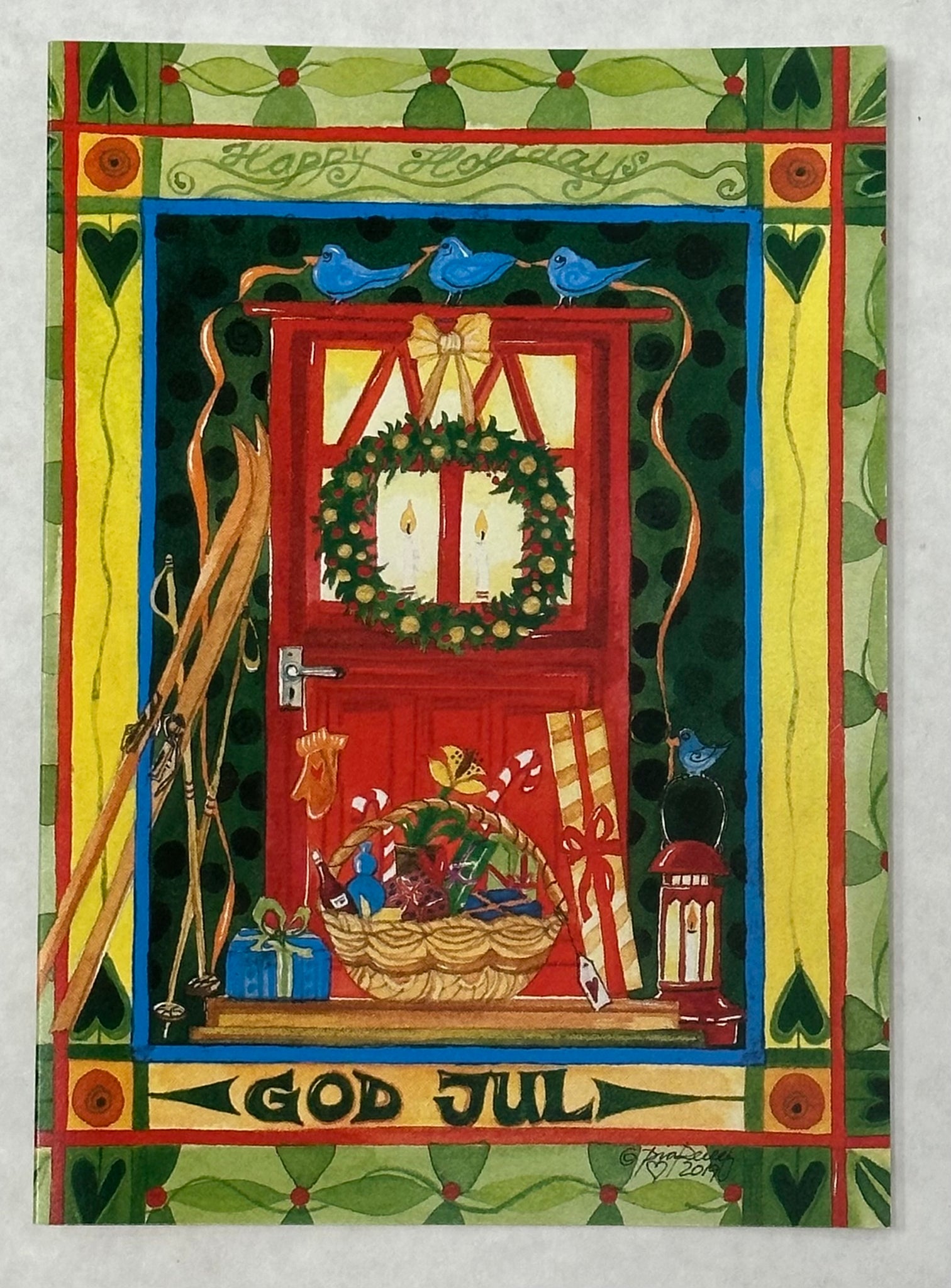 GOD JUL HOLIDAY CARD SET OF 6