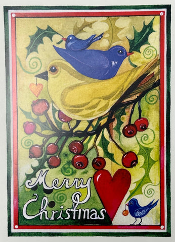 MERRY CHRISTMAS HOLIDAY CARDS SET OF 6
