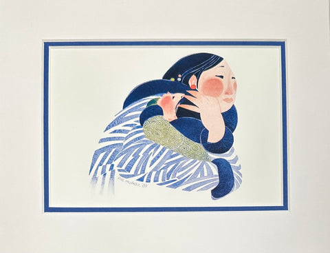 The Embrace  Matted Art Card